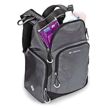 Columbia Summit Rush Diaper Backpack in Grey