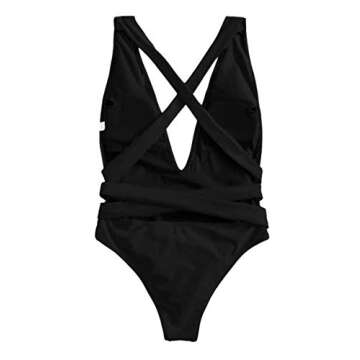 Stylish Lilosy Sexy Lace Up Monokini Swimsuit for Women