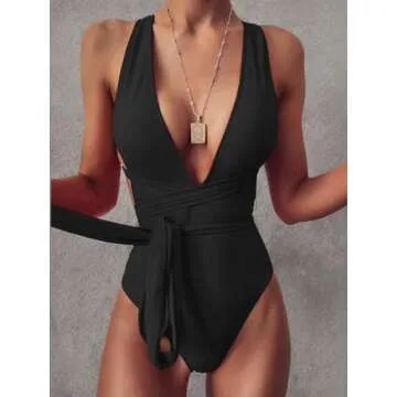 Stylish Lilosy Sexy Lace Up Monokini Swimsuit for Women