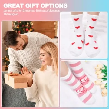 FilmHOO Fuzzy Socks for Women - Cozy Valentine's Day Gifts
