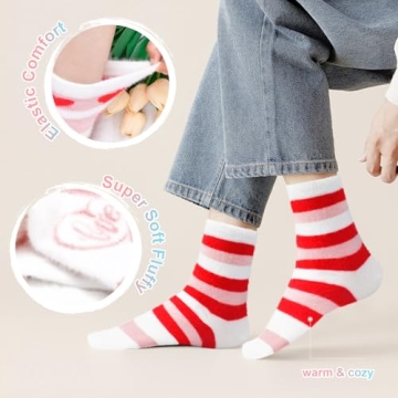 FilmHOO Fuzzy Socks for Women - Cozy Valentine's Day Gifts
