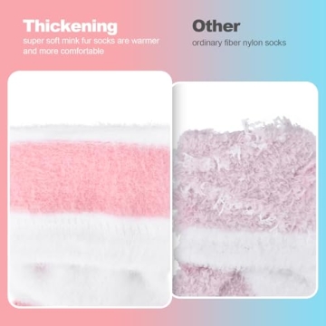 FilmHOO Fuzzy Socks for Women - Cozy Valentine's Day Gifts