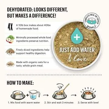 The Honest Kitchen Dehydrated Whole Grain Fish & Oats Dog Food, 4 lb Box, 4.00 Pound (Pack of 1)