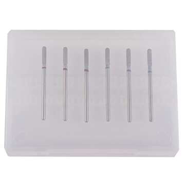 MZCMSL 6pcs Cylinder Cuticle Bits for Safe Manicure