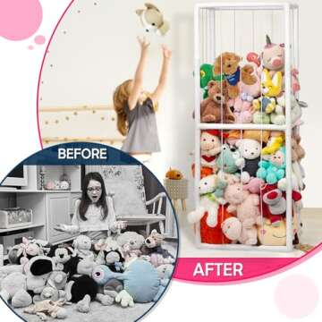 Ibnotuiy Stuffed Animal Zoo Organizer for Playrooms