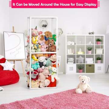 Ibnotuiy Stuffed Animal Zoo Organizer for Playrooms