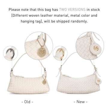 Stylish Vegan Leather Woven Shoulder Bag for Women