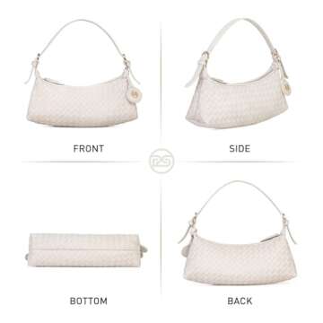 Stylish Vegan Leather Woven Shoulder Bag for Women