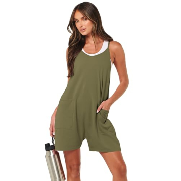 ANRABESS Women’s Summer Romper with Pockets - Comfy & Stylish