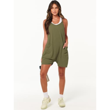ANRABESS Women’s Summer Romper with Pockets - Comfy & Stylish