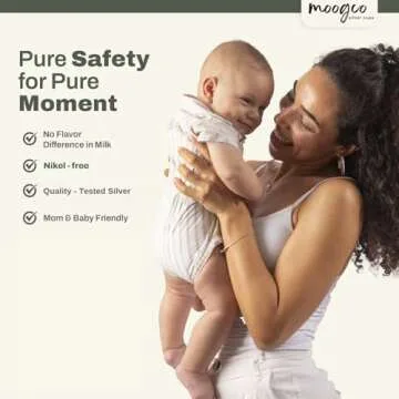 Moogco Silver Nursing Cups - Essential Nipple Shields for Moms