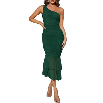 ZESICA One Shoulder Summer Dress - Elegant & Versatile