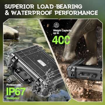 Orapoke Starlink Mini Case, Waterproof Hard Case With Foam, Precision Cut Foam Protects Starlink Mini, Durable Foam Case Fits For Starlink Mini Dish Kit, Kickstand, Pipe Adapter, Cables, Accessories