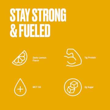 Bulletproof Lemon Cookie Collagen Protein Bars, Pack of 12, Keto-Friendly Snack with MCT Oil, Grass-fed Collagen, No Added Sugar