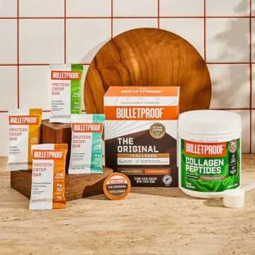 Bulletproof Lemon Cookie Collagen Protein Bars, Pack of 12, Keto-Friendly Snack with MCT Oil, Grass-fed Collagen, No Added Sugar