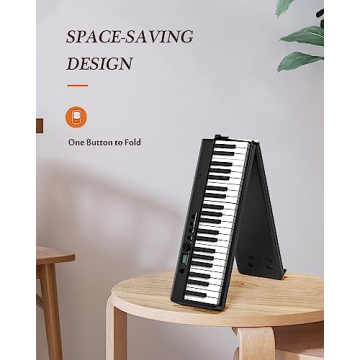 FingerBallet Portable 88-Key Folding Piano Keyboard