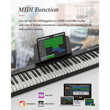 FingerBallet Portable 88-Key Folding Piano Keyboard