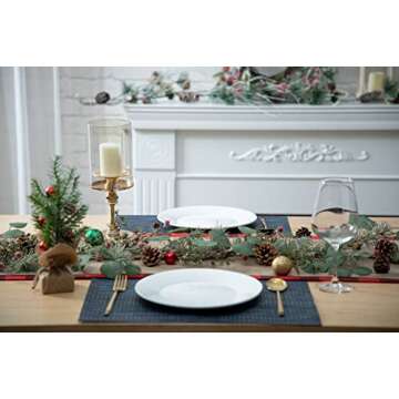 LOHASBEE 5ft Christmas Garland with Eucalyptus and Bells