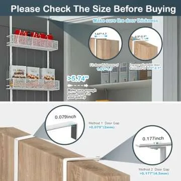 Versatile 6-Tier Pantry Door Organizer for All Spaces
