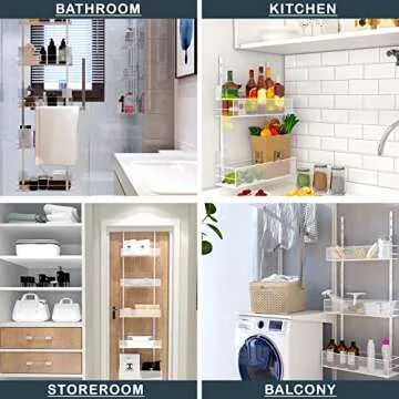 Versatile 6-Tier Pantry Door Organizer for All Spaces