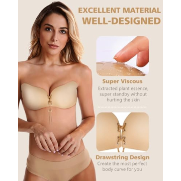 Cmojsk Invisible Sticky Bra for Ultimate Comfort and Lift
