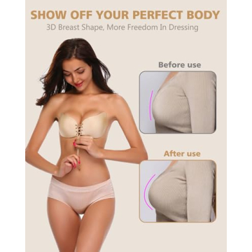 Cmojsk Invisible Sticky Bra for Ultimate Comfort and Lift
