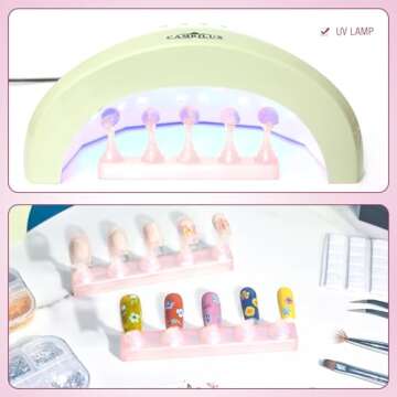 MISSELF Nail Holder Set for Easy Nail Art Practice