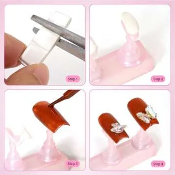 MISSELF Nail Holder Set for Easy Nail Art Practice