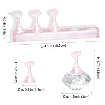 MISSELF Nail Holder Set for Easy Nail Art Practice