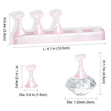 MISSELF Nail Holder Set for Easy Nail Art Practice