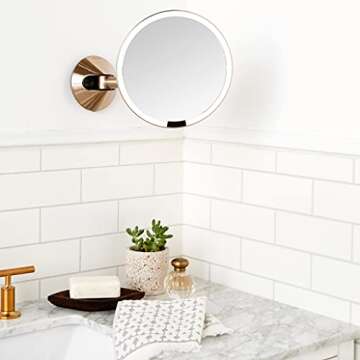 simplehuman Sensor Wall Mount Makeup Mirror with Light