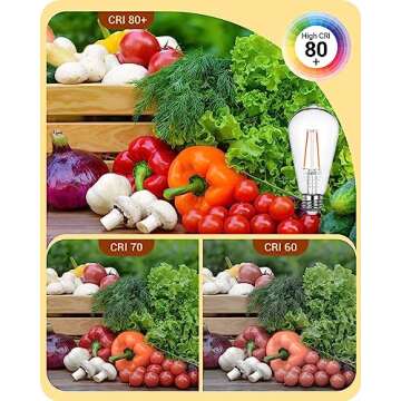 EDISHINE 6 Pack Dusk to Dawn LED Outdoor Light Bulb, Vintage Styled ST64 LED Edison Filament Bulb, 700LM 2700K Warm White with E26 Base, 8W Equivalent 60W, Light Sensing Outdoor, UL Listed