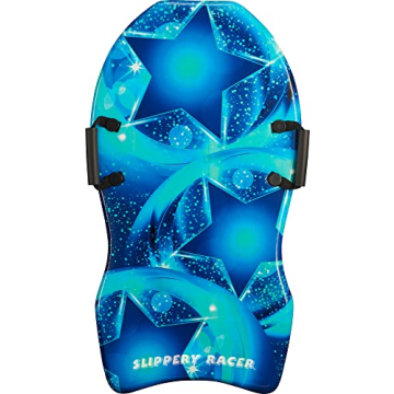 Slippery Racer Downhill Adults and Kids Foam Toboggan Snow Sled with Handles, 36" (1)