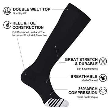 Knee High Baseball & Soccer Socks - 2 Pack