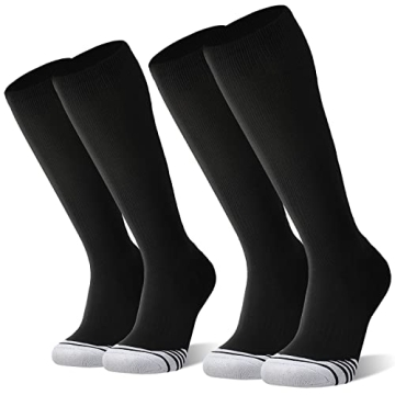 Knee High Baseball & Soccer Socks - 2 Pack