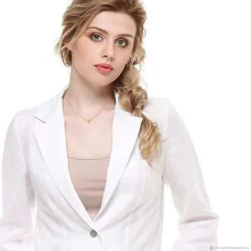 OSNIE Flower Girl Initial Necklace - 14K Gold Plated Gift