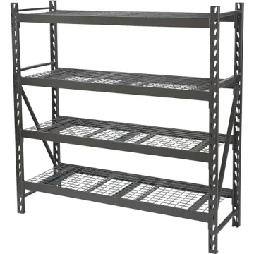 Ironton 4-Tier Industrial Steel Shelving Unit, 8,000-Pound Load Capacity, Garage Storage Rack, 77" W...
