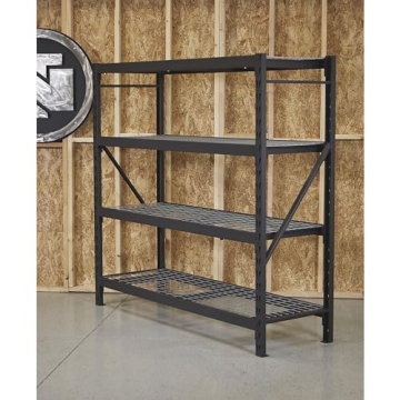 Ironton 4-Tier Heavy-Duty Steel Shelving Unit