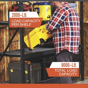 Ironton 4-Tier Heavy-Duty Steel Shelving Unit