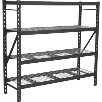 Ironton 4-Tier Heavy-Duty Steel Shelving Unit