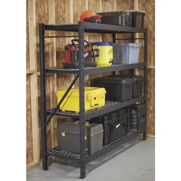 Ironton 4-Tier Heavy-Duty Steel Shelving Unit
