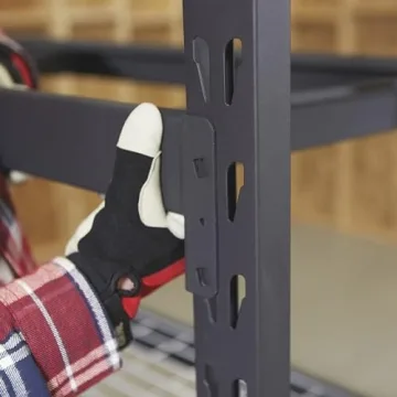 Ironton 4-Tier Heavy-Duty Steel Shelving Unit