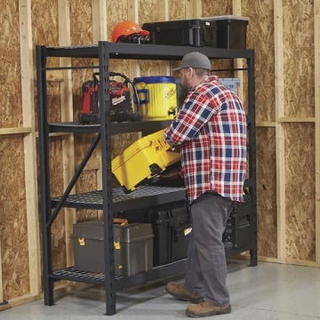 Ironton 4-Tier Heavy-Duty Steel Shelving Unit