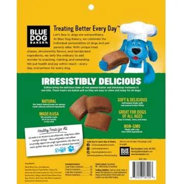 Blue Dog Bakery Natural Dog Treats, Softies, Peanut Butter Flavor, 16.2oz Bag, 1 Bag