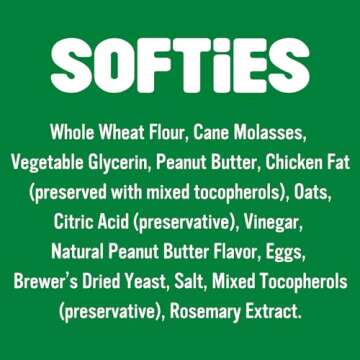 Blue Dog Bakery Natural Dog Treats, Softies, Peanut Butter Flavor, 16.2oz Bag, 1 Bag