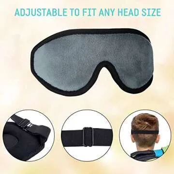3D Sleep Mask for Kids Comfortable Memory Foam Design