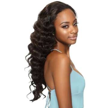 OUTRE Synthetic Hair Half Wig Quick Weave Ashani (1B)