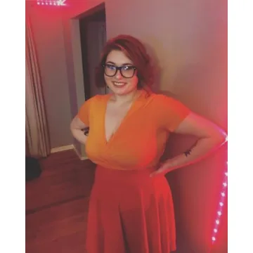 VETIOR Women's Deep V Neck Short Sleeve Crop Top in Orange