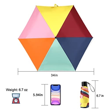 GAOYAING Mini Travel Umbrella - Compact & Lightweight