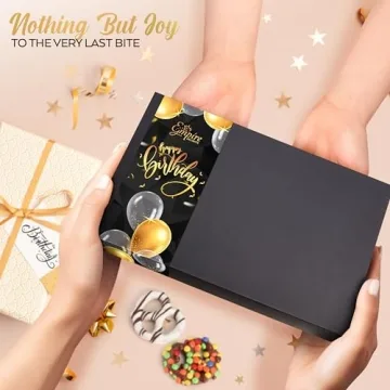 Happy Birthday Chocolate Covered Pretzels - 12 Assorted Gourmet Chocolate Pretzels in a Happy Birthday Chocolate Gift Box - Mouthwatering Birthday Treats For Women & Men